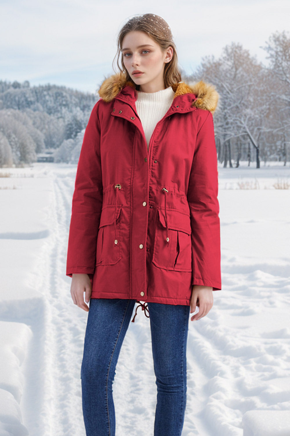 Winter Casual Zip-up Coat Jacket