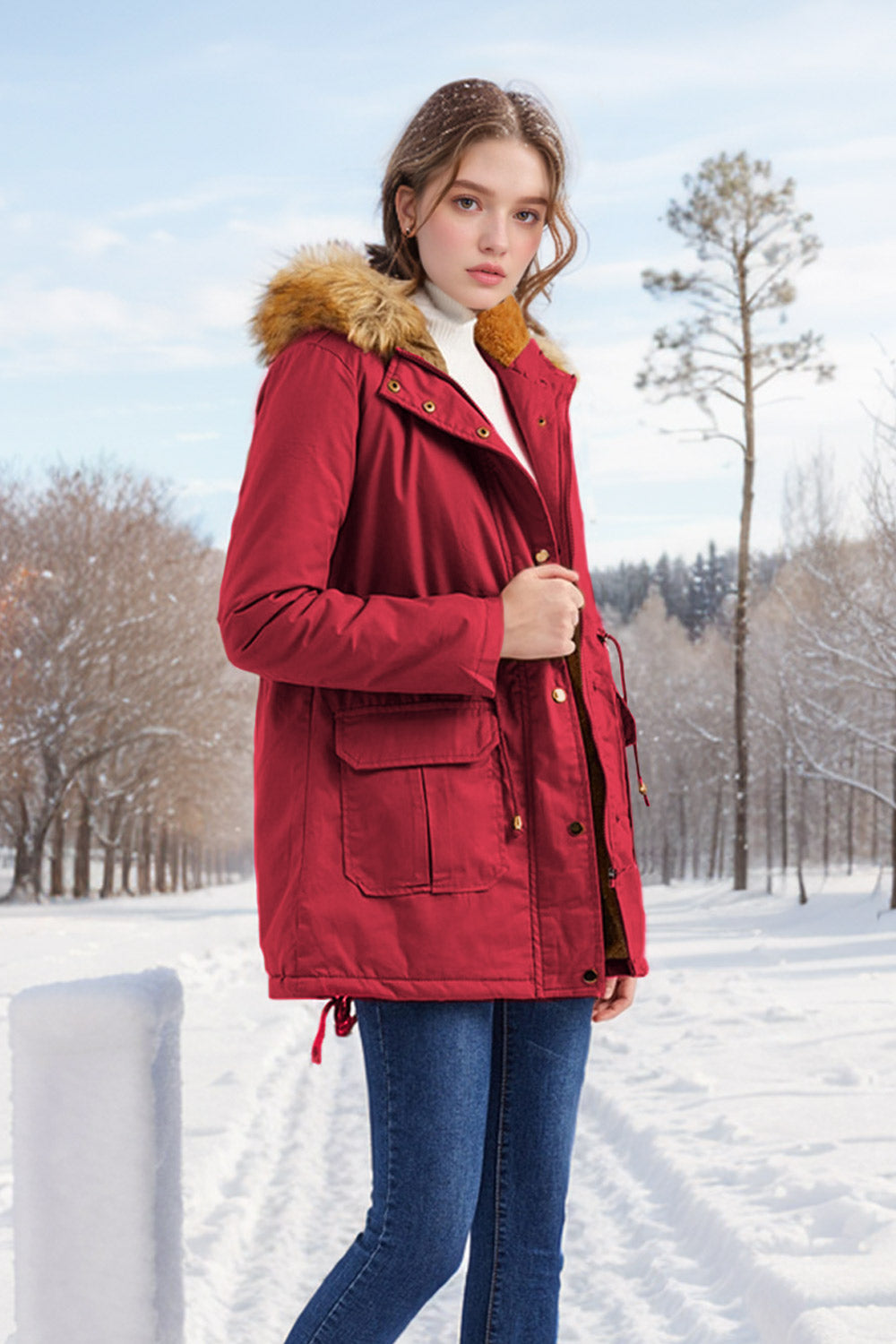 Winter Casual Zip-up Coat Jacket