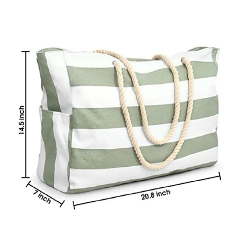 Polyester Large Capacity Tote Bag Beach Bag